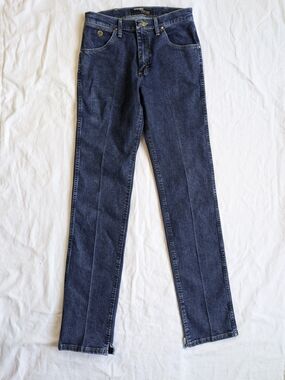 Men's Wrangler Classic Cut Dark Blue Bootcut Jeans 30x38
